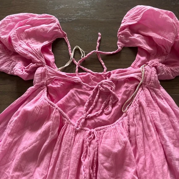 Free People puff sleeve Marina mini dress - Picture 5 of 8